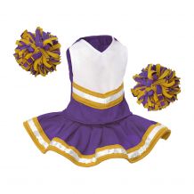 Bearwear Cheerleader Outfit - Purple with White/Gold